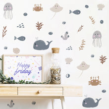 Load image into Gallery viewer, Cartoon Sea Friends Wall Stickers