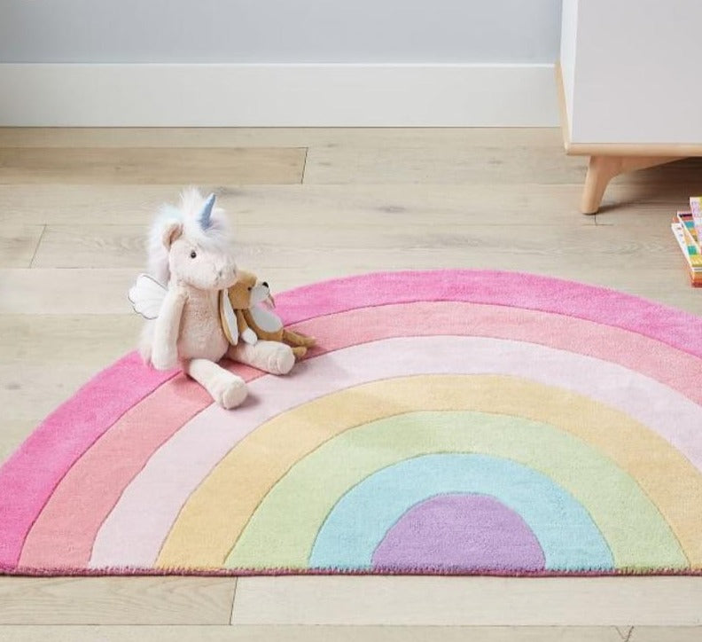 Pink Arched Rainbow Carpet Play Mat – Bright Bubs Nursery