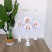 Load image into Gallery viewer, Rainbow Macrame Mobile