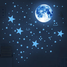 Load image into Gallery viewer, Glow in The Dark Space Wall Stickers