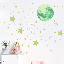 Load image into Gallery viewer, Glow in The Dark Space Wall Stickers