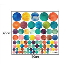 Load image into Gallery viewer, 80pcs/set Colorful Polka Dot Wall Decals