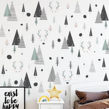 Load image into Gallery viewer, Forest Geometric Deer Triangle Wall Sticker