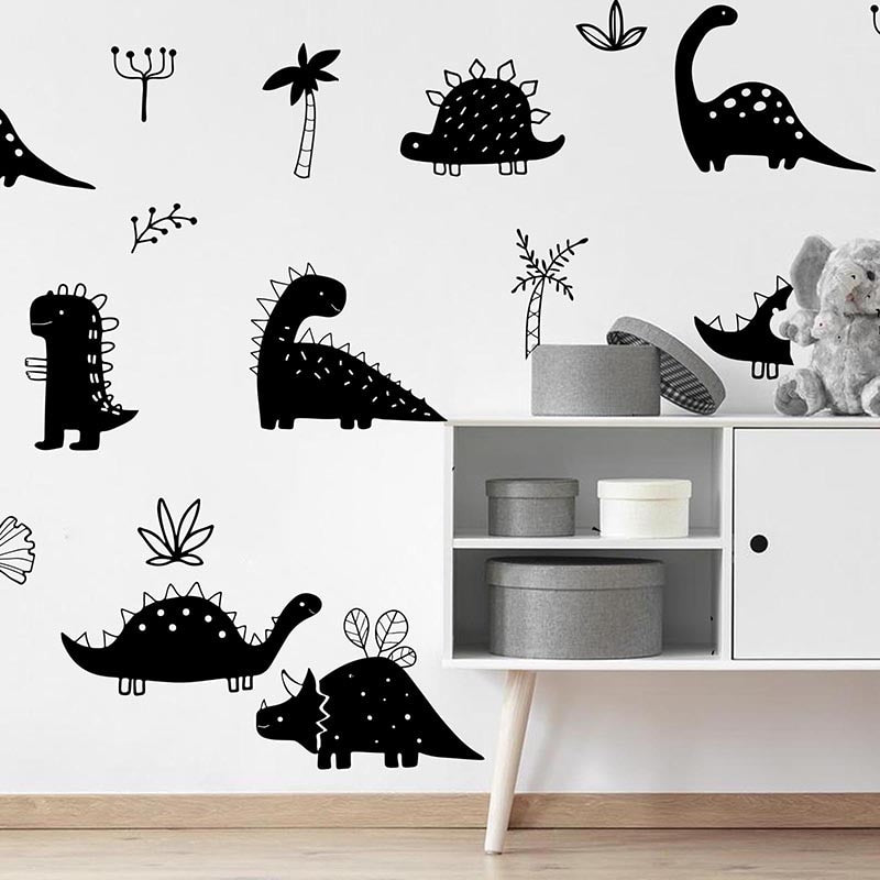 Cartoon Dinosaurs & Tree's Wall Decals