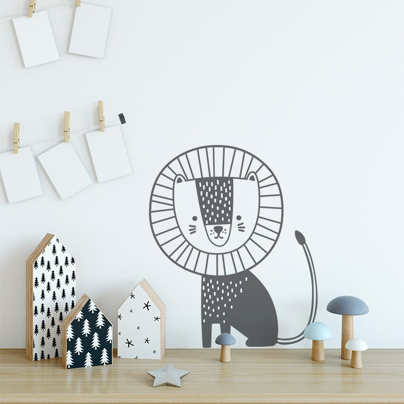 The Friendly Lion Wall Decal