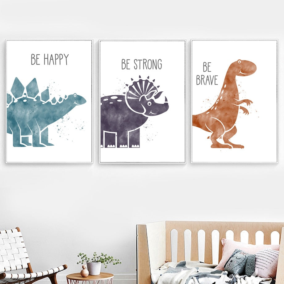 Cute Dinosaur Canvas Prints