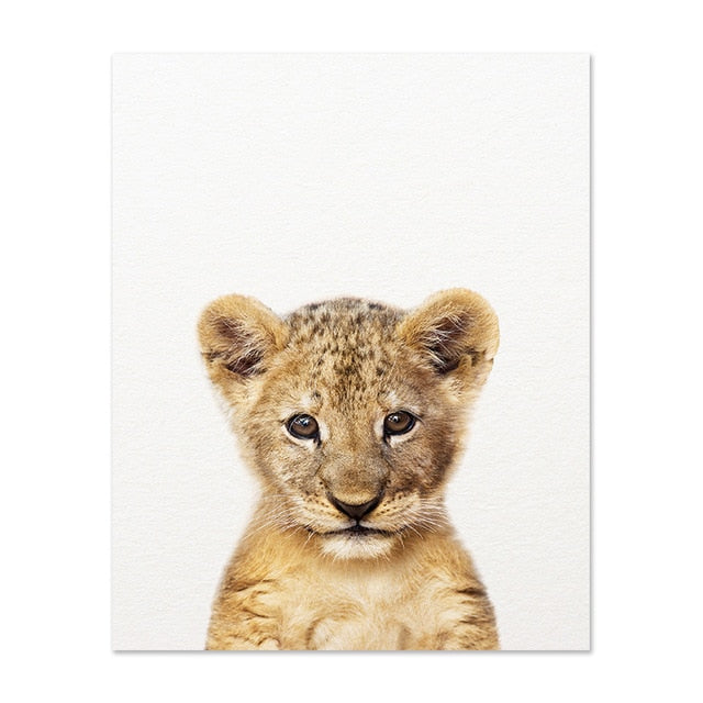 Safari Baby Animals Canvas Prints