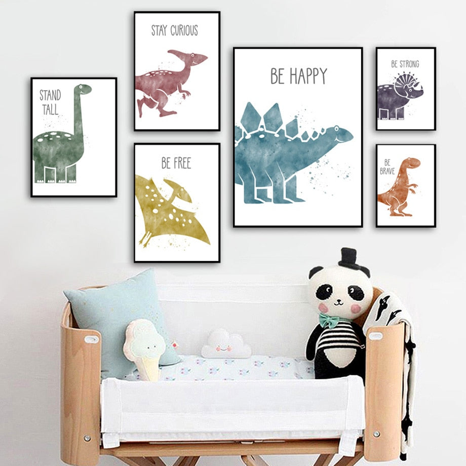 Cute Dinosaur Canvas Prints