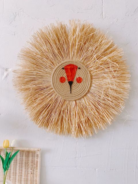 Safari Hand woven Lion Hanging Decoration