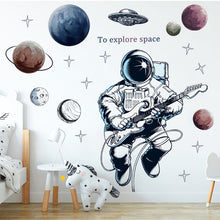 Load image into Gallery viewer, Astronaut Guitarist Wall Stickers