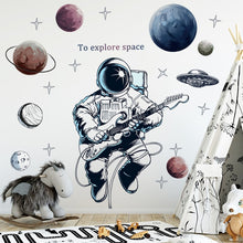 Load image into Gallery viewer, Astronaut Guitarist Wall Stickers