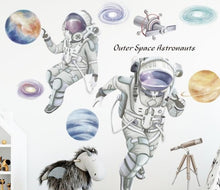 Load image into Gallery viewer, 2 Astronauts Wall Sticker