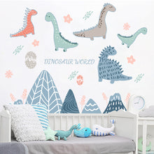 Load image into Gallery viewer, Cartoon Dinosaur Wall Decals