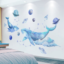 Load image into Gallery viewer, Astro Whale Wall Stickers