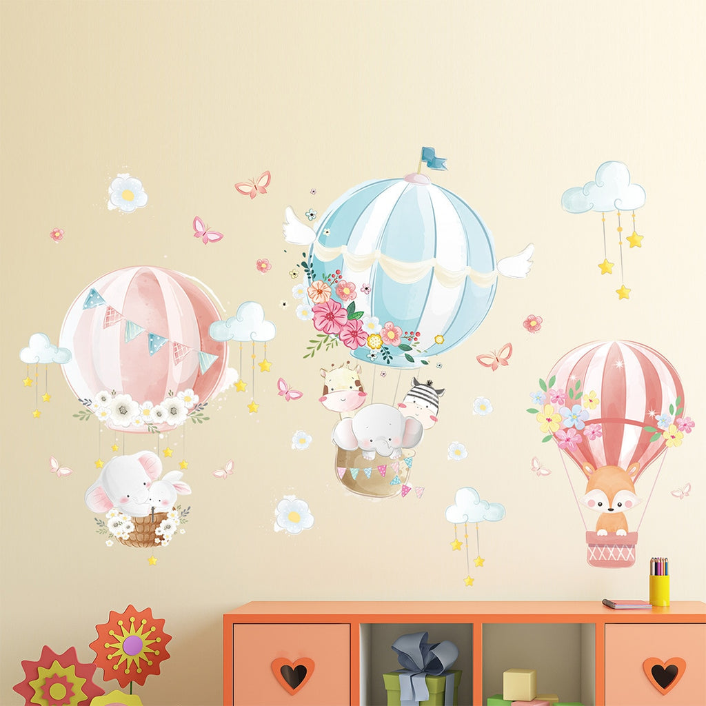Hot Air Balloon Nursery Wall Decals