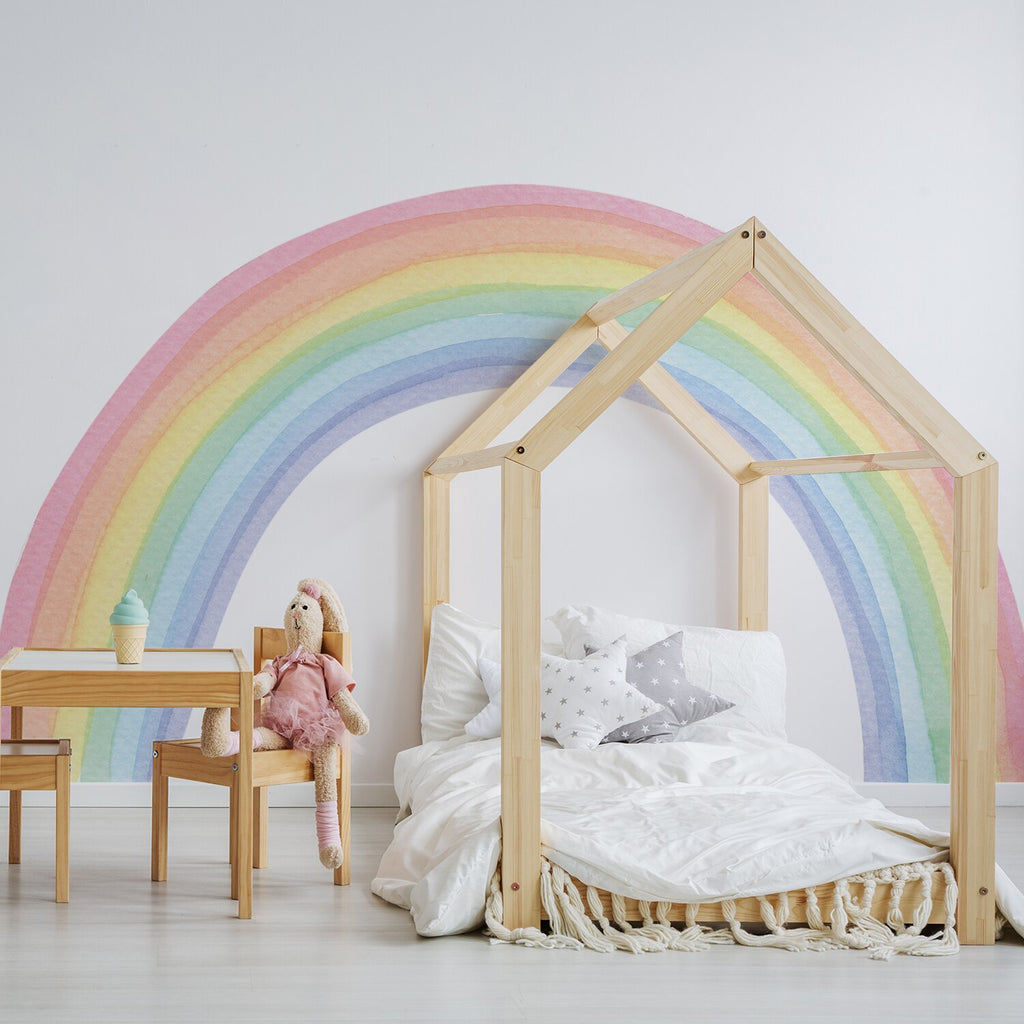 Watercolor Rainbow Wall Stickers For Kids Rooms Wall Rainbow