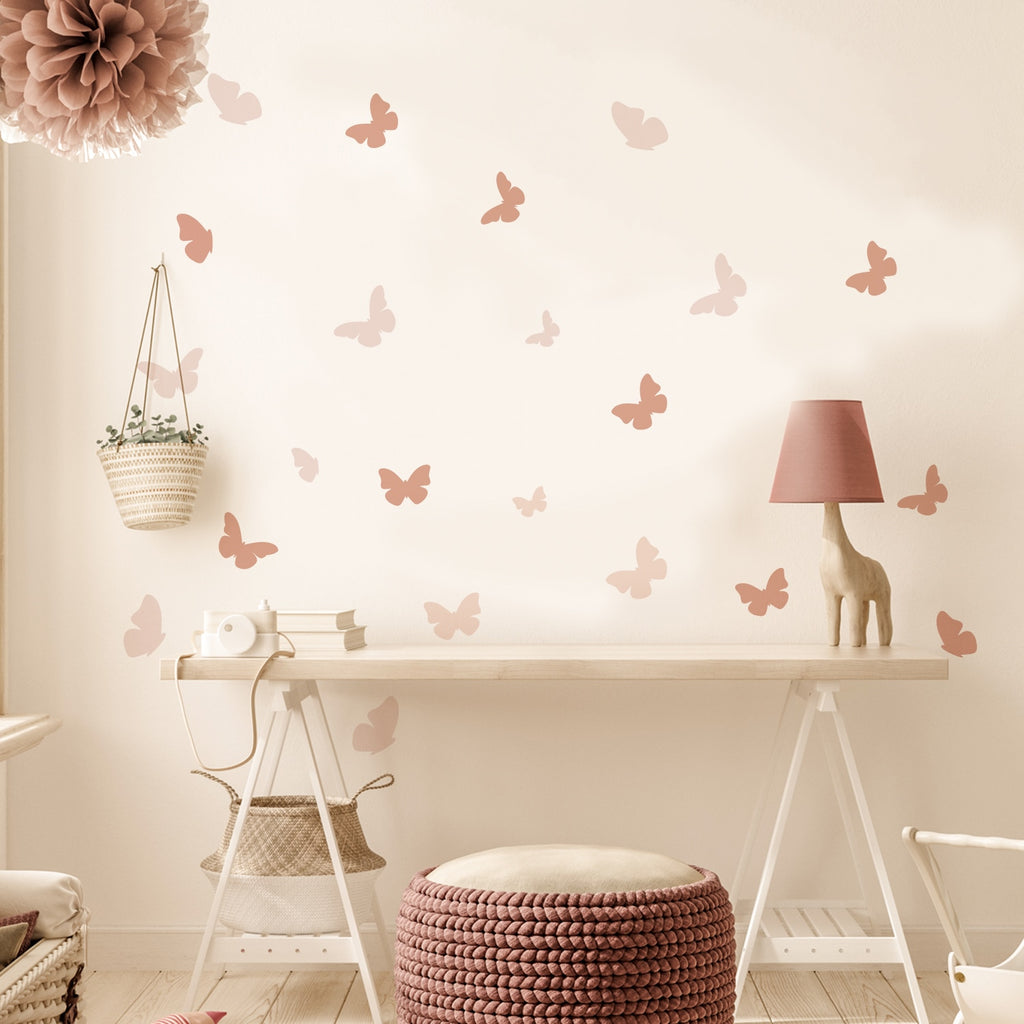 48 Beautiful Butterflies Wall Decals