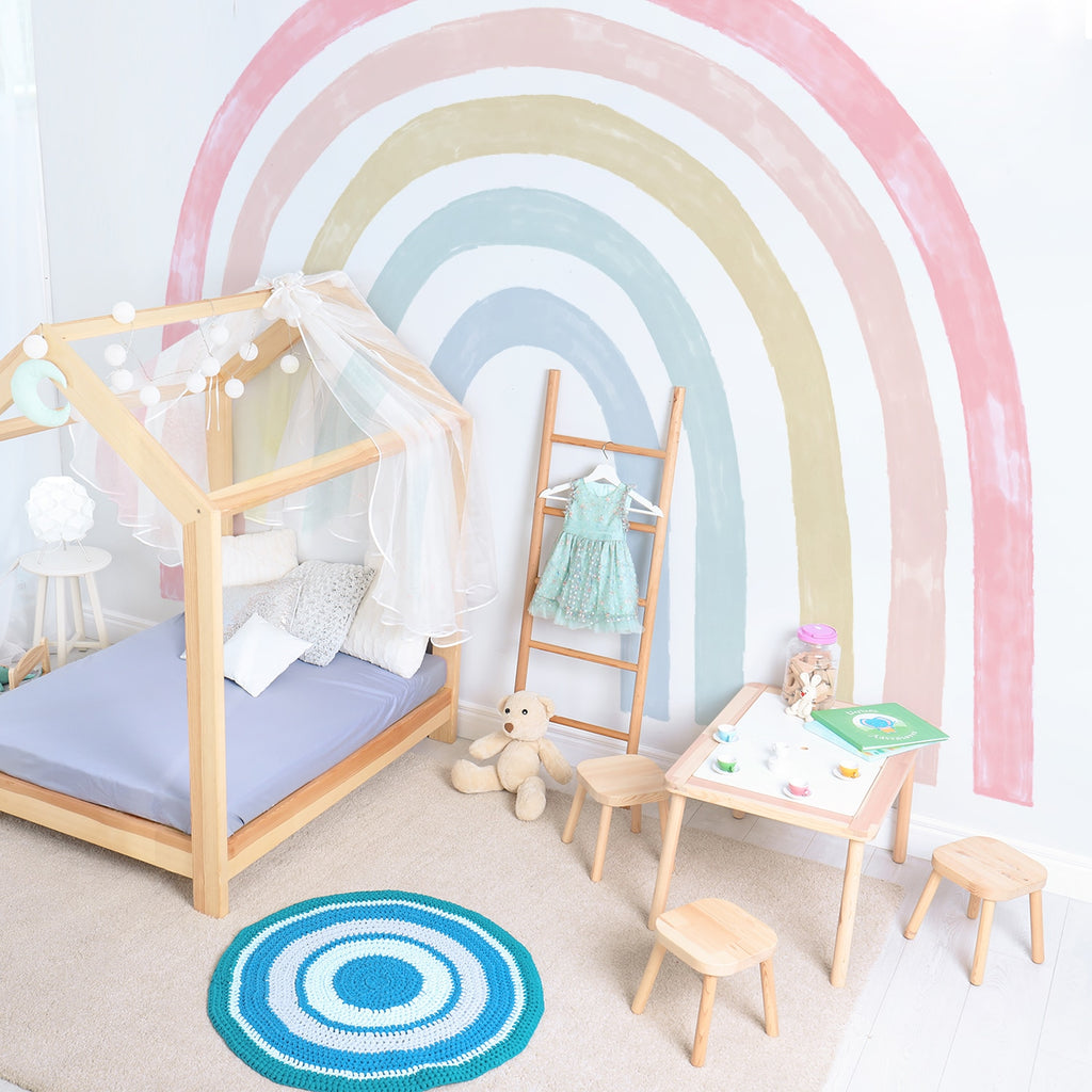 Watercolor Rainbow Wall Stickers For Kids Rooms Wall Rainbow
