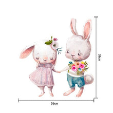 Load image into Gallery viewer, Bunny Couple Wall Decal