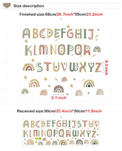 Load image into Gallery viewer, Rainbows Alphabet Wall Decals