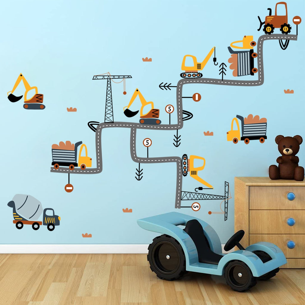 Construction Road Wall Stickers